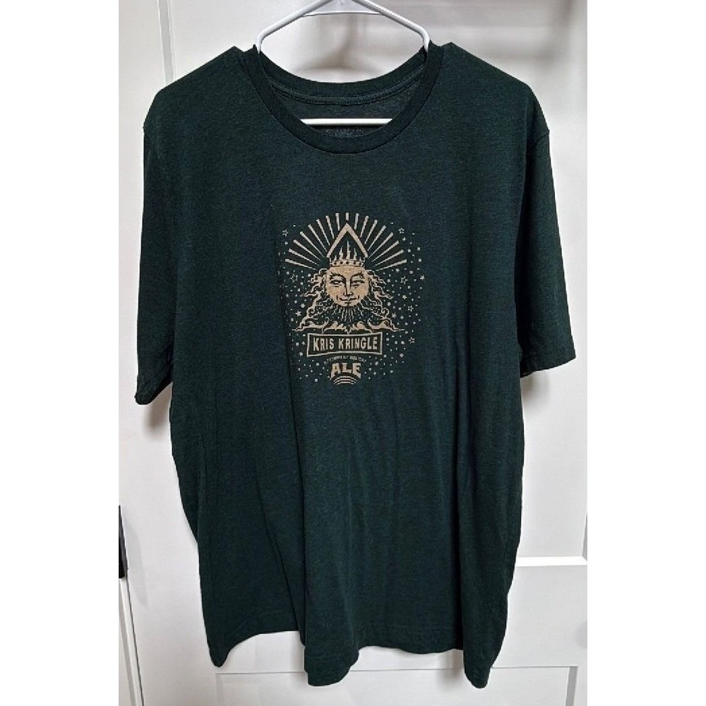 McMenamins Kris Kringle Ale Christmas Graphic T-Shirt Green 2XL